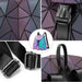 GEOMETRIC LUMINOUS BAG SET - Indigo-Temple