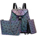 GEOMETRIC LUMINOUS BAG SET - Indigo-Temple