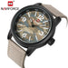 Military Fabric Strap Wristwatch ( 4 colors ) - Indigo-Temple
