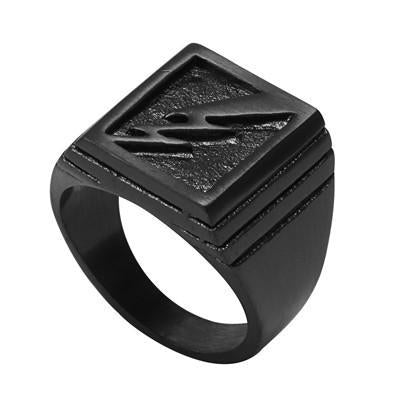 GORO'S - Vintage Man's Lightning Ring - Indigo-Temple