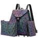 GEOMETRIC LUMINOUS BAG SET - Indigo-Temple