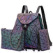 GEOMETRIC LUMINOUS BAG SET - Indigo-Temple