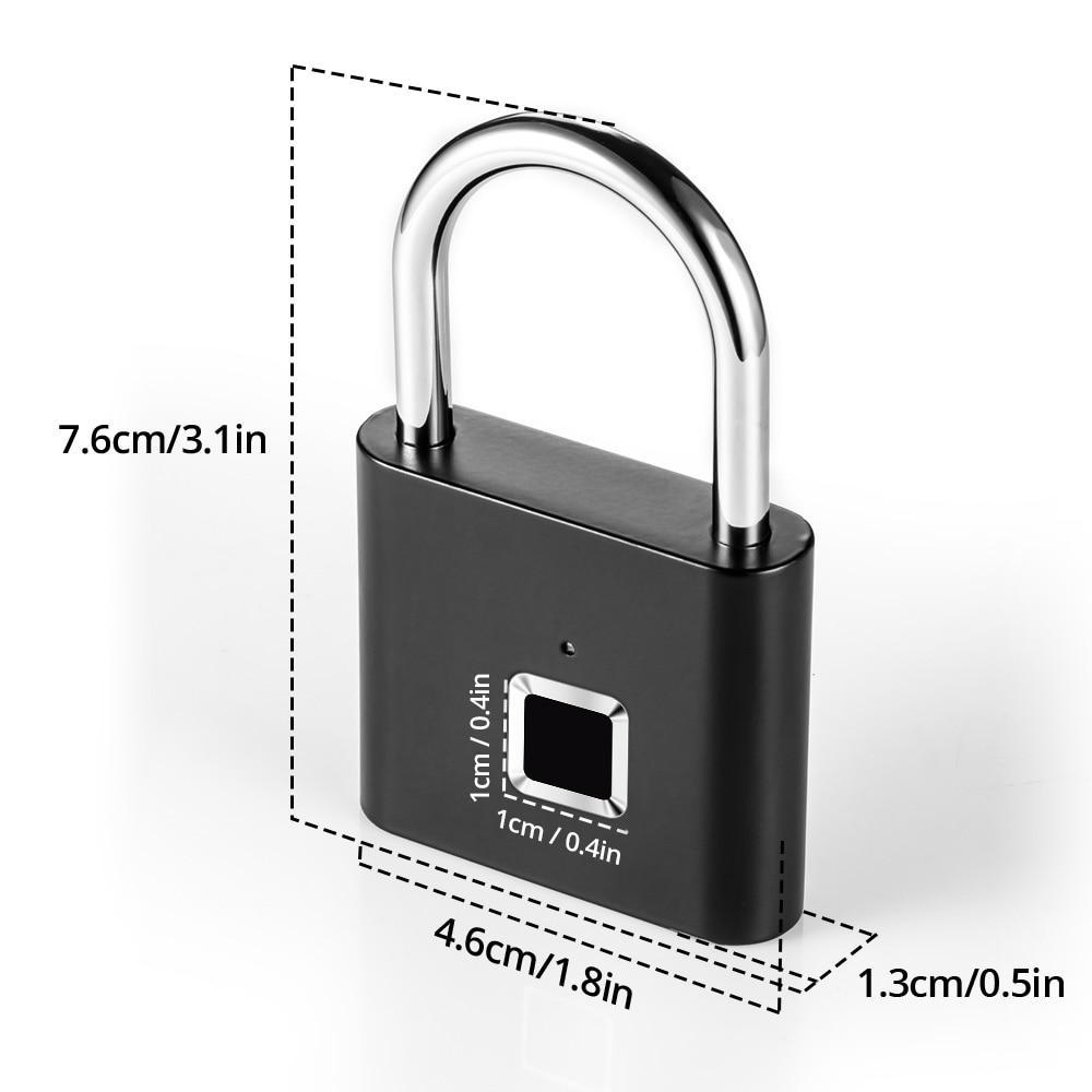 SmartLock™ Fingerprint Keyless USB Rechargeable Lock - Indigo-Temple