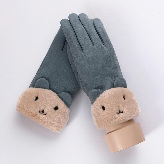 Noble™ Cashmere Touch Screen Gloves with Double Thick Plush - Indigo-Temple