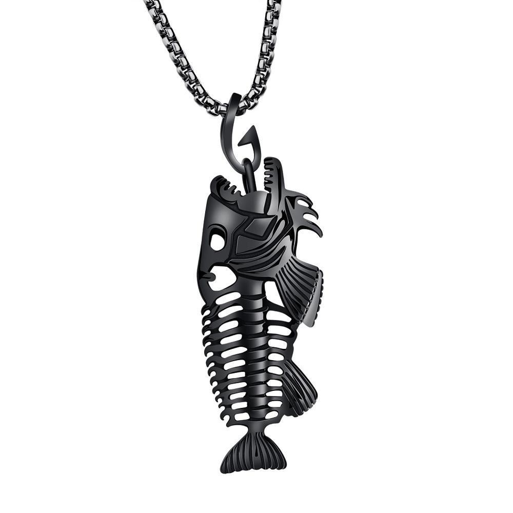 Fish Bone   Pendant - Indigo-Temple