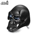 Stainless steel skull ring - Black\Gold - Indigo-Temple