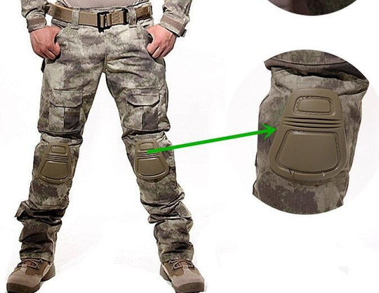 Military Pants With Knee Pads (9 colors) - Indigo-Temple