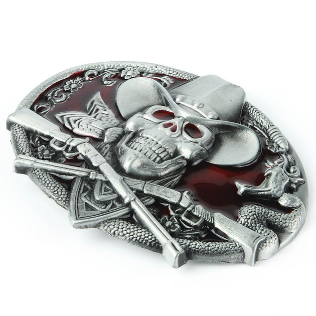 Western Belt Buckle - Indigo-Temple