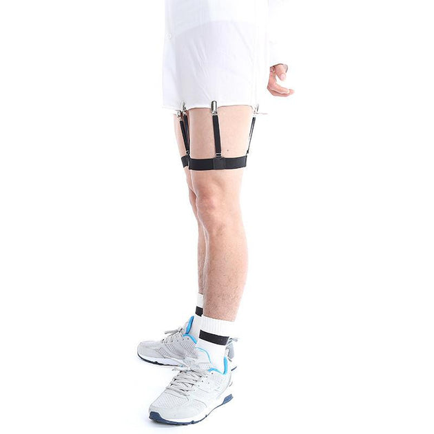 Gentleman Adjustable  Shirt Holders - Indigo-Temple