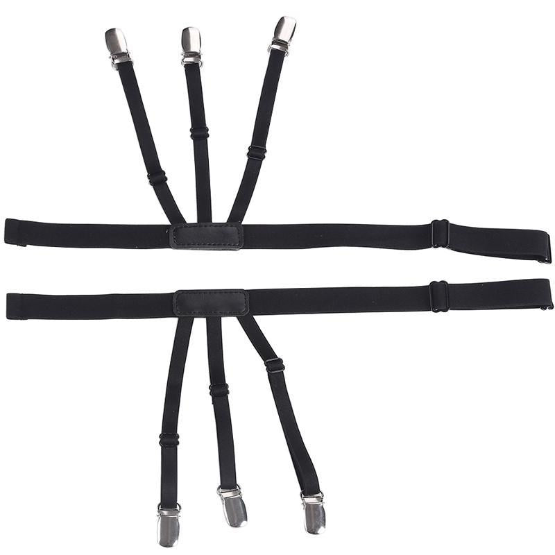 Gentleman Adjustable  Shirt Holders - Indigo-Temple