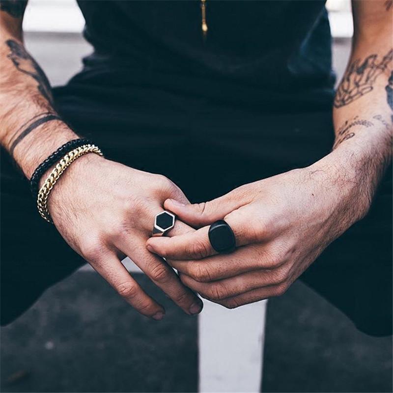 Zentox - Titanium Steel Rings - Indigo-Temple