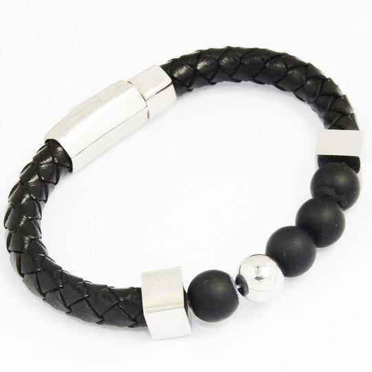 Beany -   Leather Bracelet - Indigo-Temple