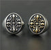 Malta -  Vintage Cross Flower Ring - Indigo-Temple