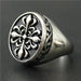 Malta -  Vintage Cross Flower Ring - Indigo-Temple