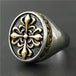 Malta -  Vintage Cross Flower Ring - Indigo-Temple