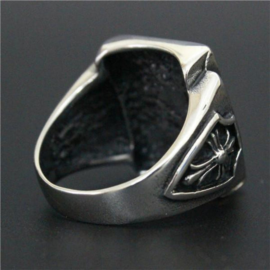 Mackay- Cross Flower  Ring - Indigo-Temple