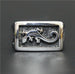 Gekko-Stainless Steel  Ring - Indigo-Temple
