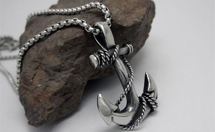 Dennison - Anchoran  Necklace pendant - Indigo-Temple