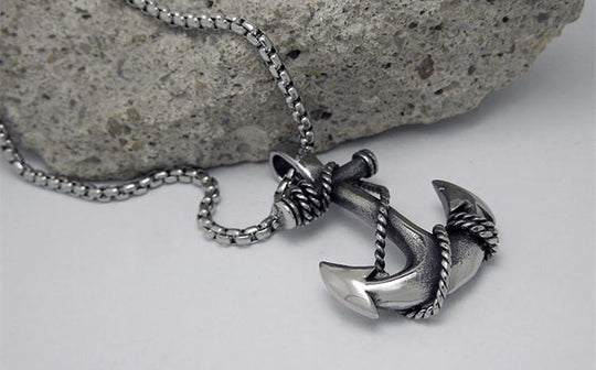 Dennison - Anchoran  Necklace pendant - Indigo-Temple