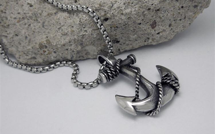 Dennison - Anchoran  Necklace pendant - Indigo-Temple