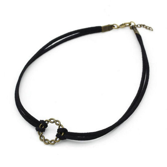 BELL-Choker Bib Necklace For Women - Indigo-Temple