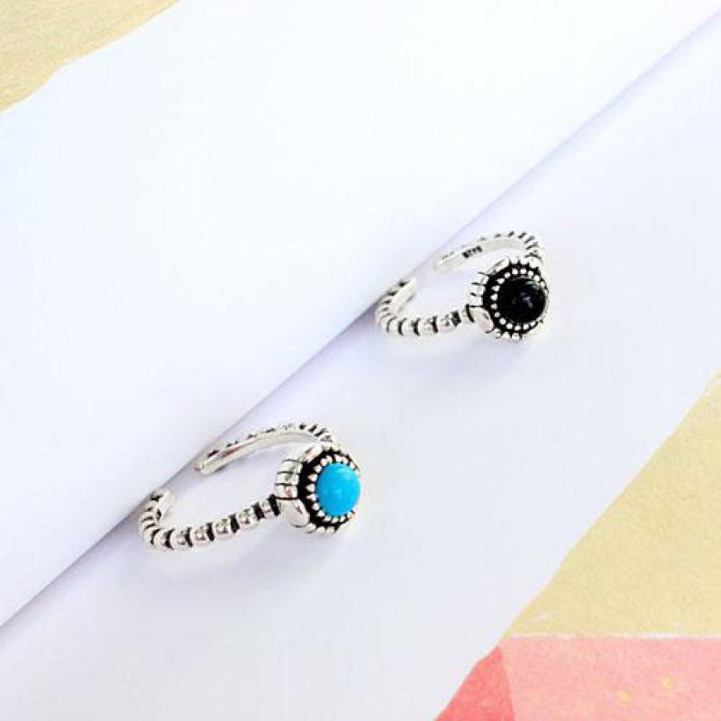 ADAM- Pure 100% 925 Sterling Silver Black Onyx Ring - Indigo-Temple