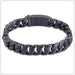 Topen-Stainless Steel Black Bracelet - Indigo-Temple