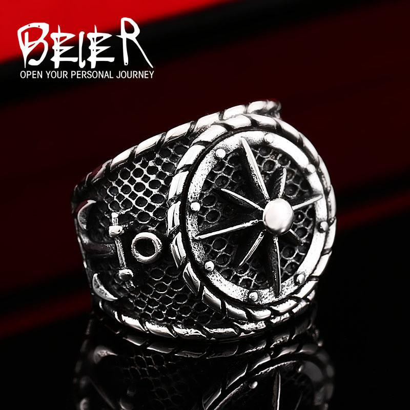 SEAL -  Helm & Anchor Ring - Indigo-Temple