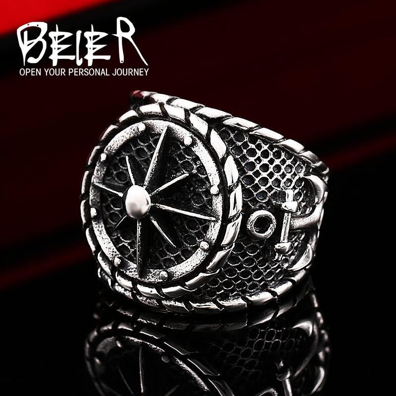 SEAL -  Helm & Anchor Ring - Indigo-Temple