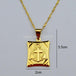 Cameron -Anchor Pendant & Necklaces ,18k Yellow Gold Plated - Indigo-Temple