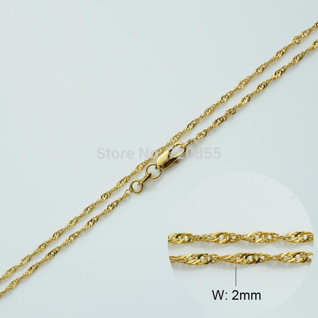 Cameron -Anchor Pendant & Necklaces ,18k Yellow Gold Plated - Indigo-Temple