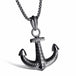 Viny -  Men Anchor Pendant Necklace - Indigo-Temple