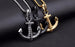 Viny -  Men Anchor Pendant Necklace - Indigo-Temple