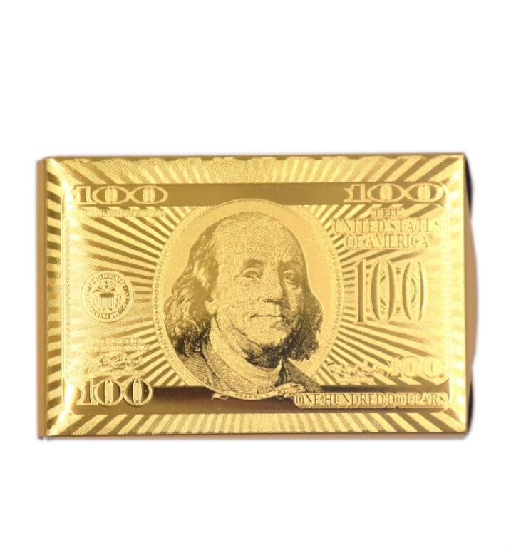 24K  Gold Foil Plated Cards With a Wooden Box - Indigo-Temple