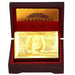 24K  Gold Foil Plated Cards With a Wooden Box - Indigo-Temple