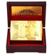 24K  Gold Foil Plated Cards With a Wooden Box - Indigo-Temple