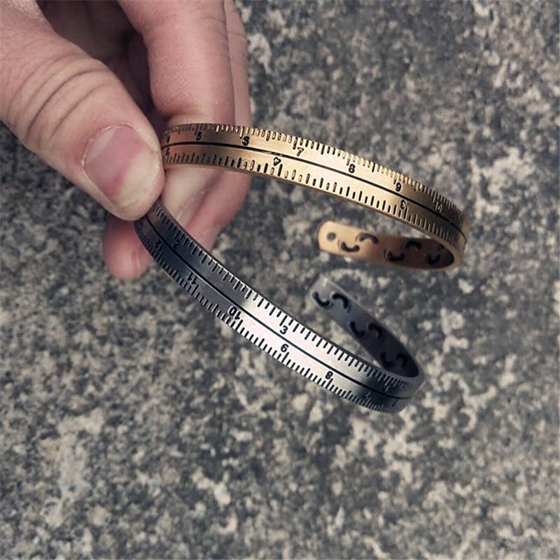 ROLO - Open Ruler Bracelet   316L Titanium Steel - Indigo-Temple
