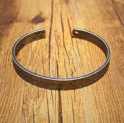 ROLO - Open Ruler Bracelet   316L Titanium Steel - Indigo-Temple