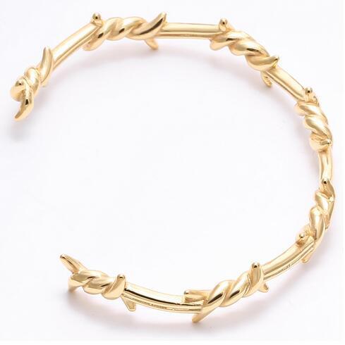 REX-   Twist thorns Cuff  Bracelet - Indigo-Temple