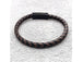 DarkO -Two-color Mixed Braid Genuine Leather Bracelet - Indigo-Temple