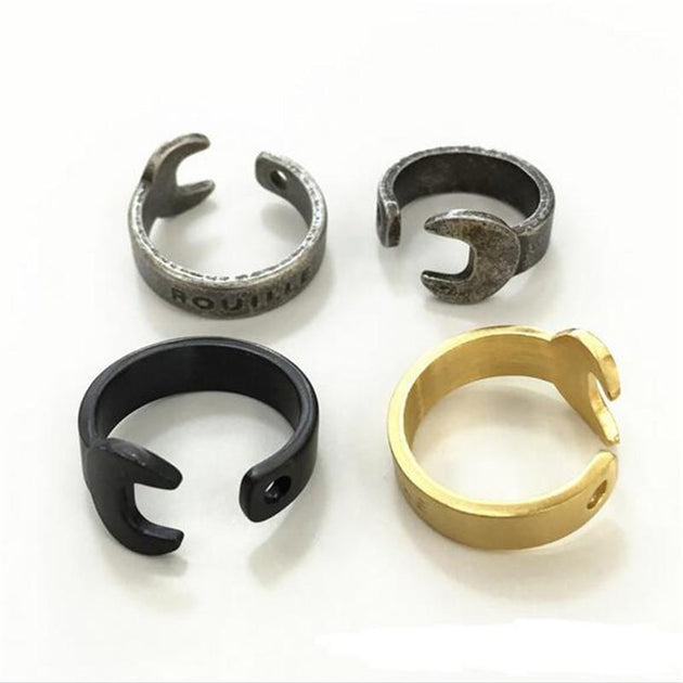 RACHET - Ring  Stainless Steel - Indigo-Temple