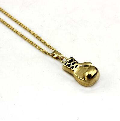 Sporty -     Boxing Glov Necklace - Indigo-Temple