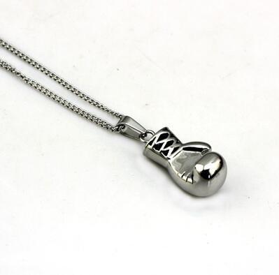 Sporty -     Boxing Glov Necklace - Indigo-Temple