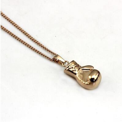 Sporty -     Boxing Glov Necklace - Indigo-Temple