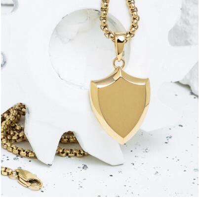 Nini - Necklace  Pendant  Titanium Steel - Indigo-Temple