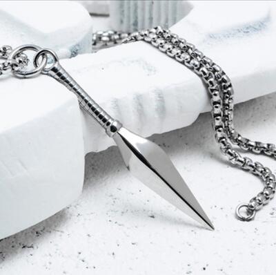 kunai  Euro -   Necklace Pendant Titanium - Indigo-Temple