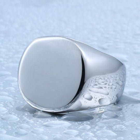 Roundnx - Polished  Unique Ring for Men - Indigo-Temple