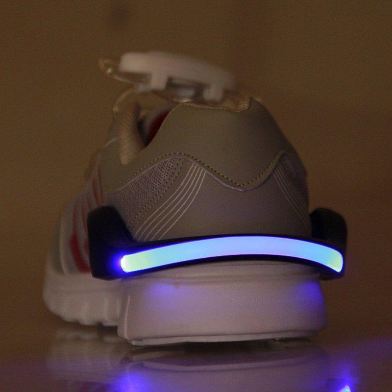 LED Safety Running Shoe Clips (2pcs) - Indigo-Temple