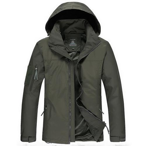 Men Military Windproof Waterproof  Rain Jacket (3 colors) - Indigo-Temple