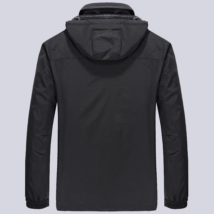 Men Military Windproof Waterproof  Rain Jacket (3 colors) - Indigo-Temple